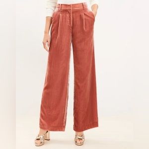 Loft Peyton Pants Women’s Size 4 Velvet Rose Creme Trouser